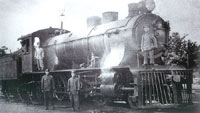 行駛在京漢鐵路的火車1923年